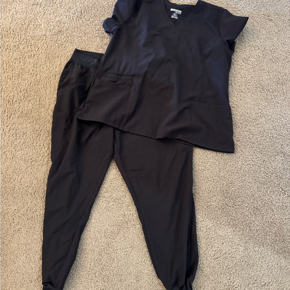 Black Scrub Set